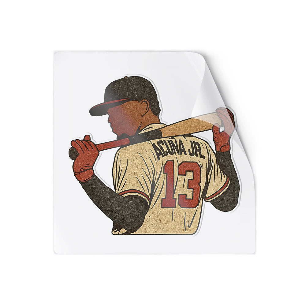 Custom Name Baseball Player Number Decal – Personalized Sports Design, Waterproof Vinyl Sticker