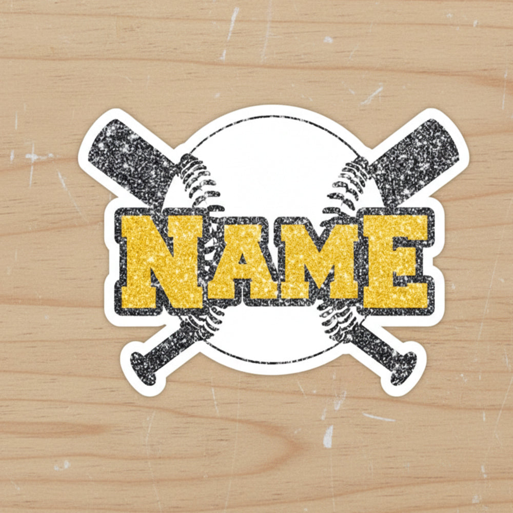 Custom Baseball Helmet Name Sticker for Team Personalized Name Baseball Softball Helmet Decal Waterproof Vinyl Laptop Sticker