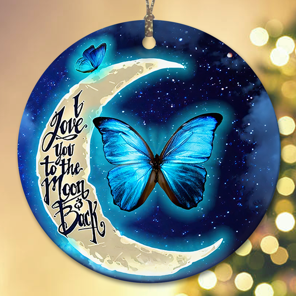 I Love You to The Moon and Back Memorial Gift Remembrance Ornaments Acrylic Ornament - OR05