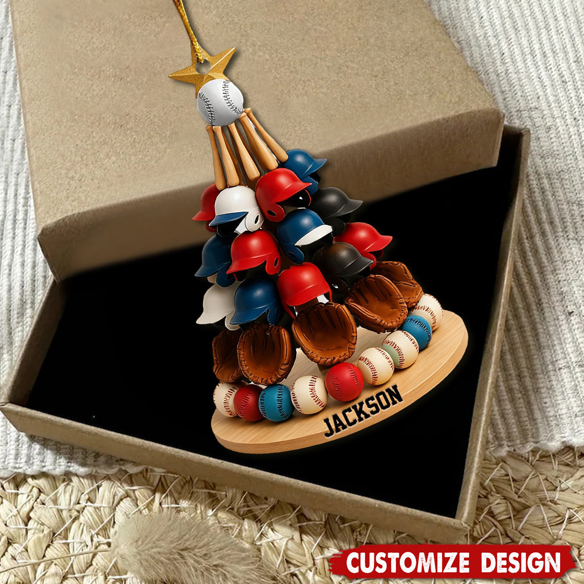 Personalized Baseball Gift for Baseball Lovers Acrylic Ornament - OR59 4