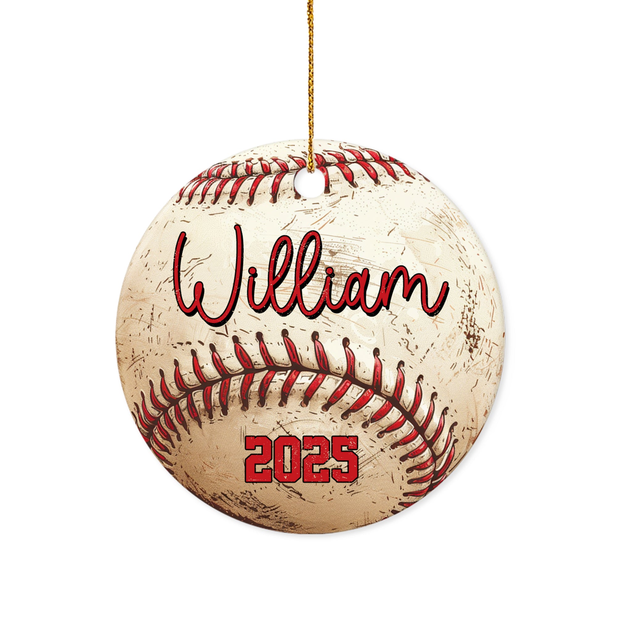 Santa's Favorite Baseball Christmas – Custom Baseball Team Gifts from Mom, Baseball Player Gift, Ornament