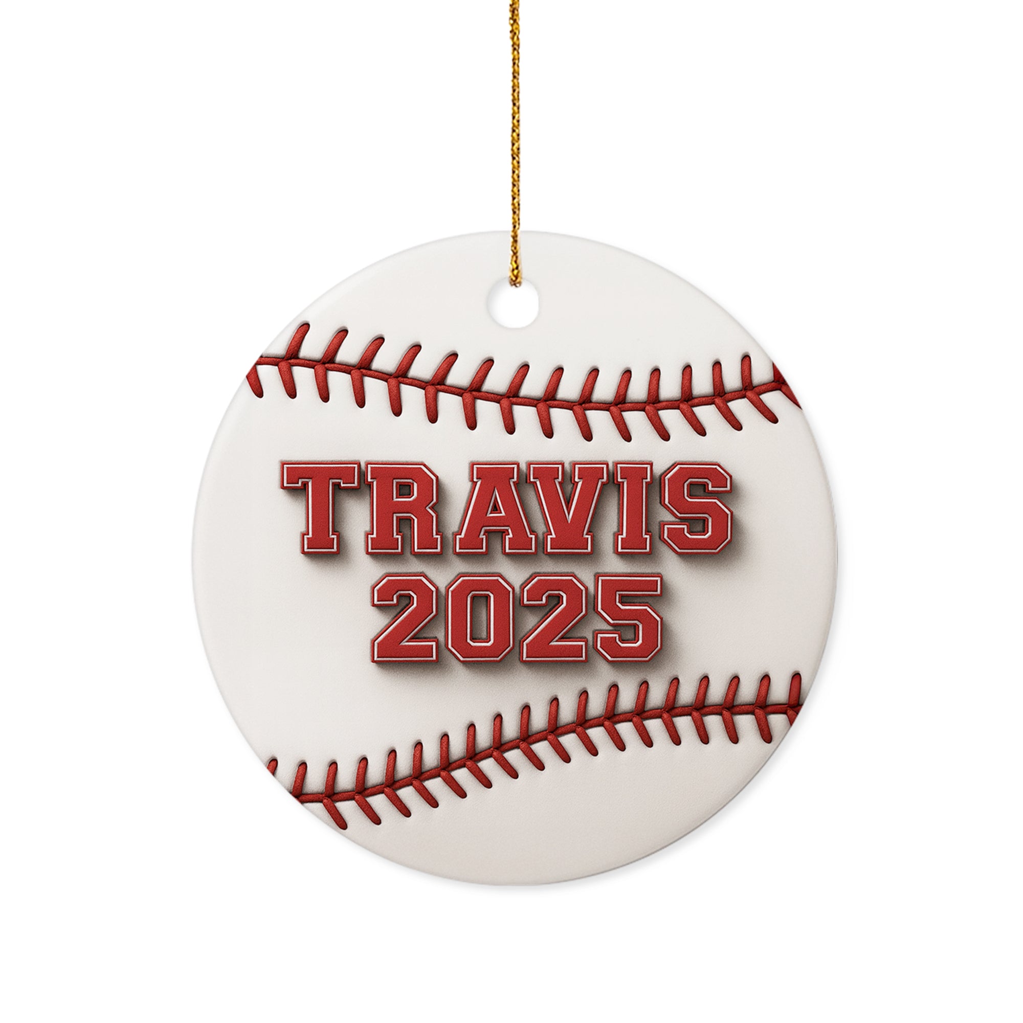 Personalized Baseball Christmas Ornament 2025, Xmas Ornaments 2025, Sport Fan Acrylic Ornament 5