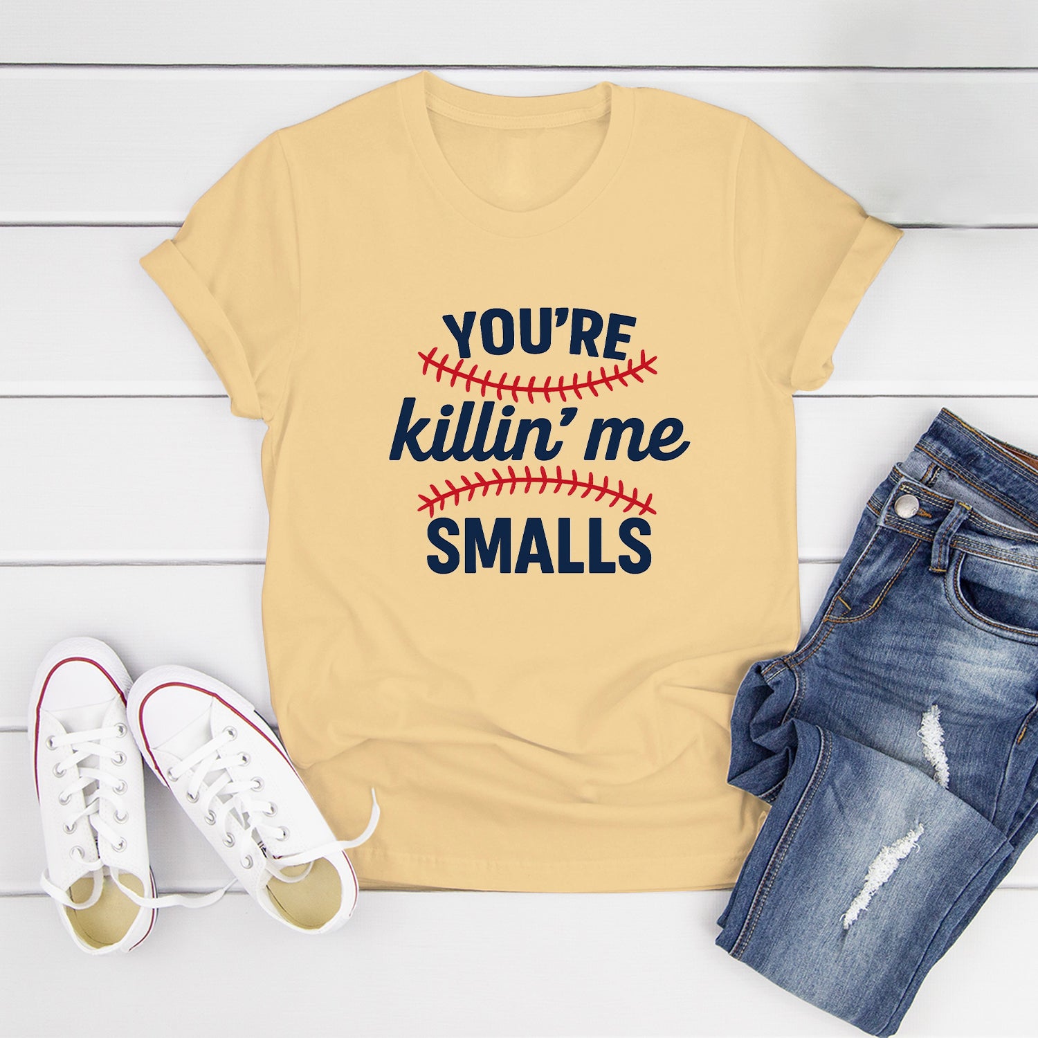 Funny Baseball Graphic Tee – You’re Killin’ Me Smalls Movie Quote T-Shirt 8