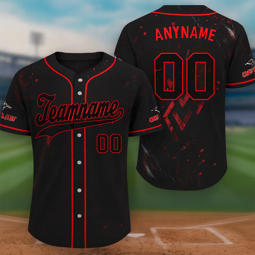 Custom Skull Baseball Jersey for Men Youth Team Gothic Sports Uniform Button Down Softball Shirts Halloween Costume Gift Jersey 4