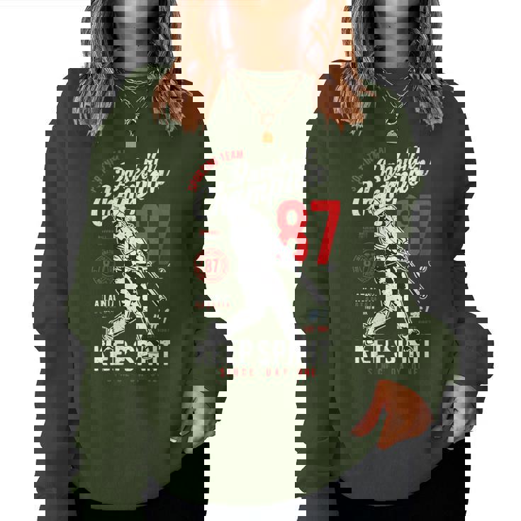 Vintage Retro Baseball Custom Fan Sweatshirt 3