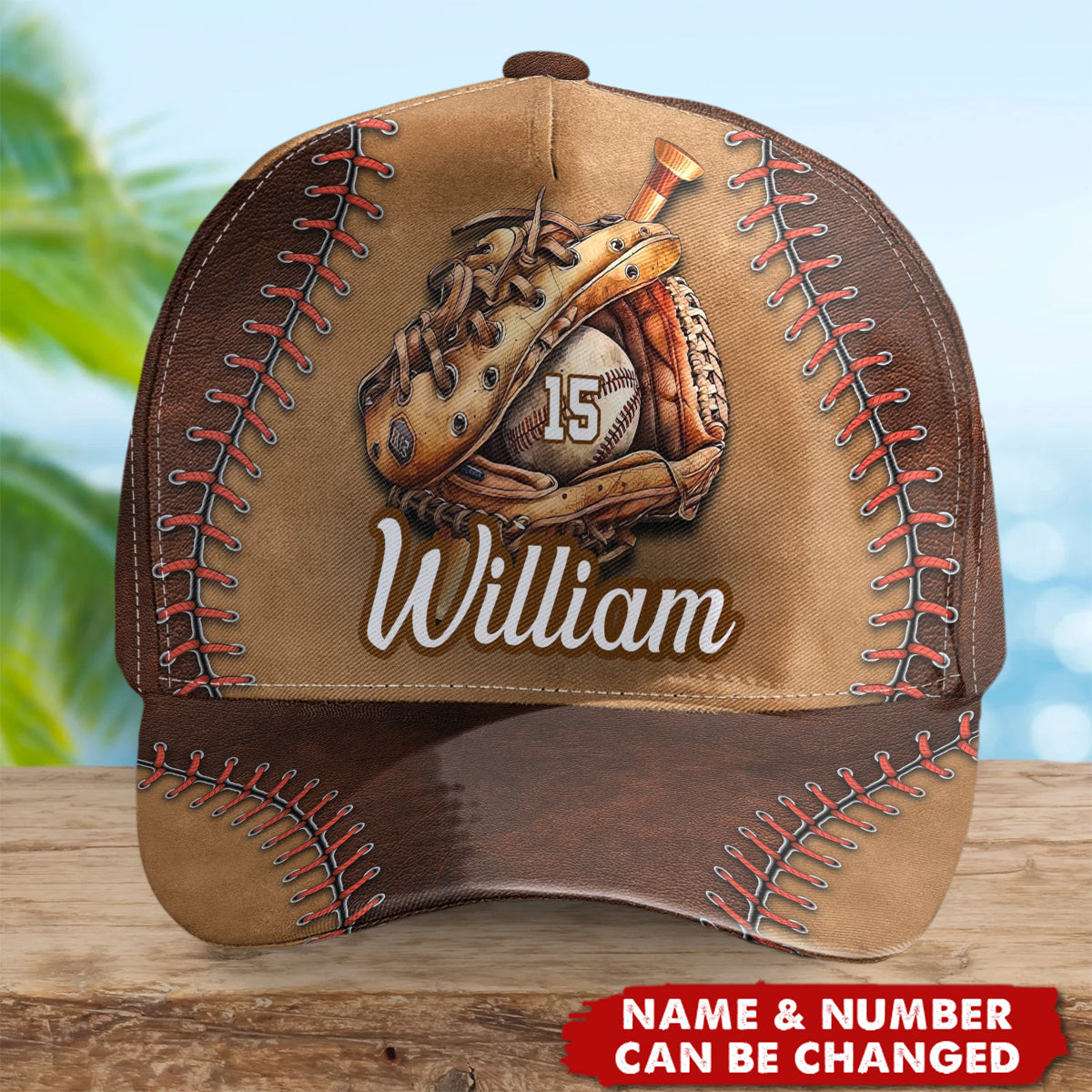 Love Baseball Personalized Custom Baseball Classic Cap