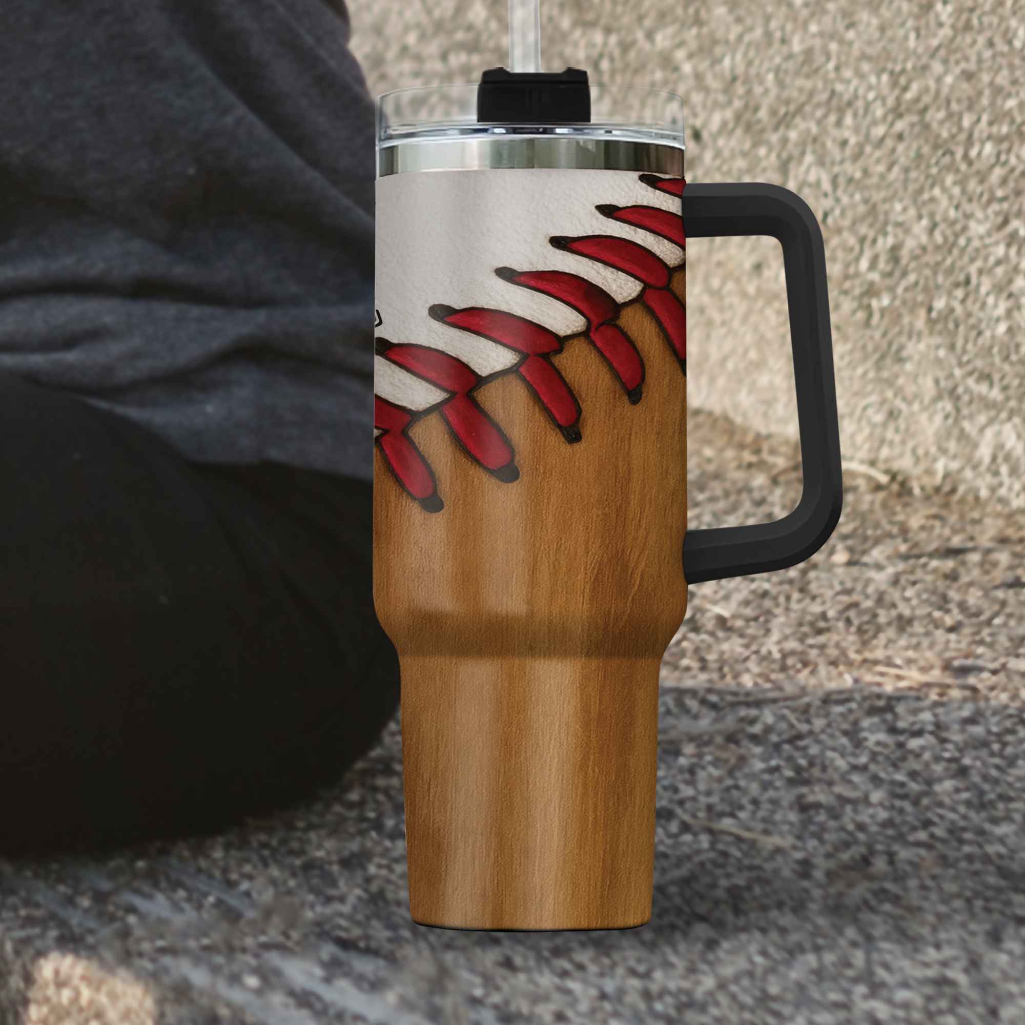 Baseball Mom Sublimation Design Loud and Proud Ball Stitch PNG Wrap Digital Download Tumbler 40oz 4