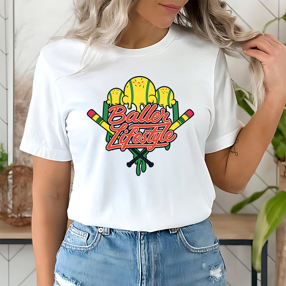 Baller Lifestyle Baseball T Shirt 3