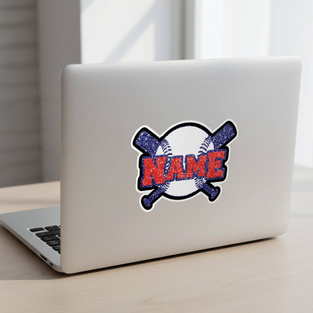 Custom Baseball Helmet Name Sticker for Team Personalized Name Baseball Softball Helmet Decal Waterproof Vinyl Laptop Sticker 3