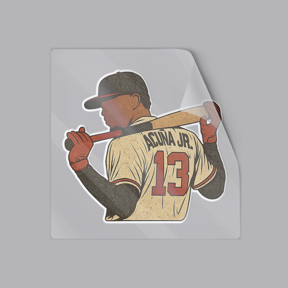Custom Name Baseball Player Number Decal – Personalized Sports Design, Waterproof Vinyl Sticker 6