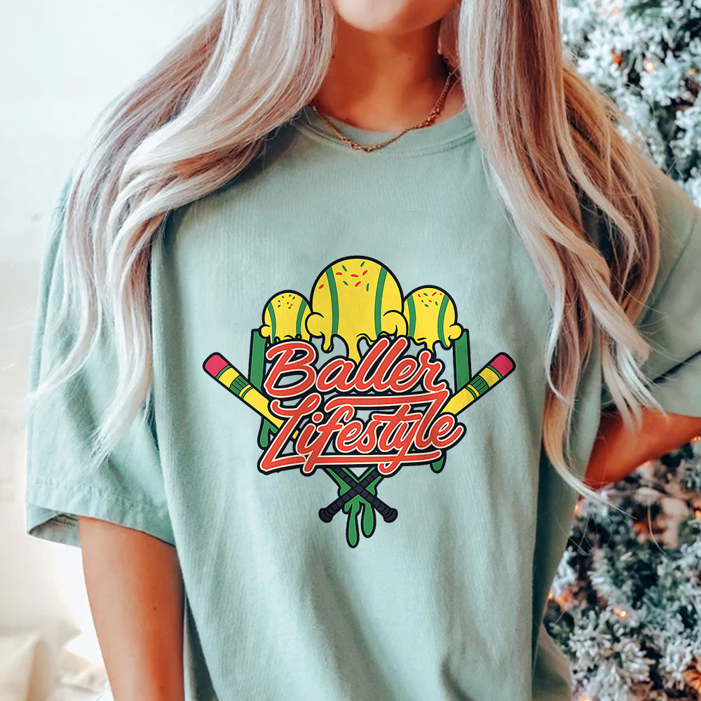 Baller Lifestyle Baseball T Shirt