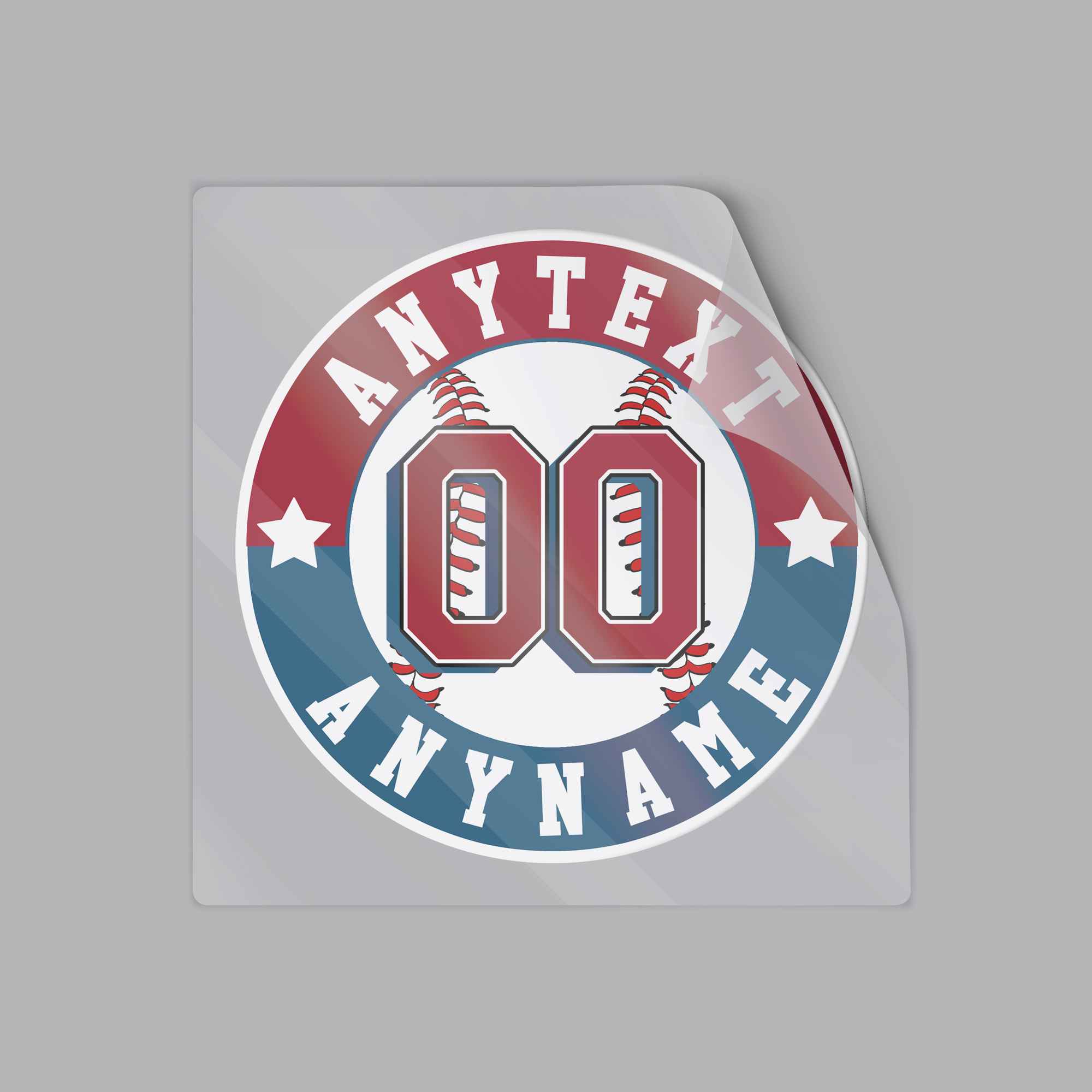 Personalized Baseball Bat Knob Team Name Waterproof Die Cut Vinyl Decal Laptop Water Bottle Car Gift Sticker 4