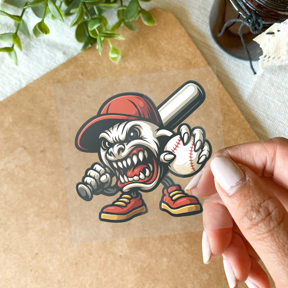 Personalized Intense Furious Baseball Sticker – Unique Sports Vinyl Decal 5