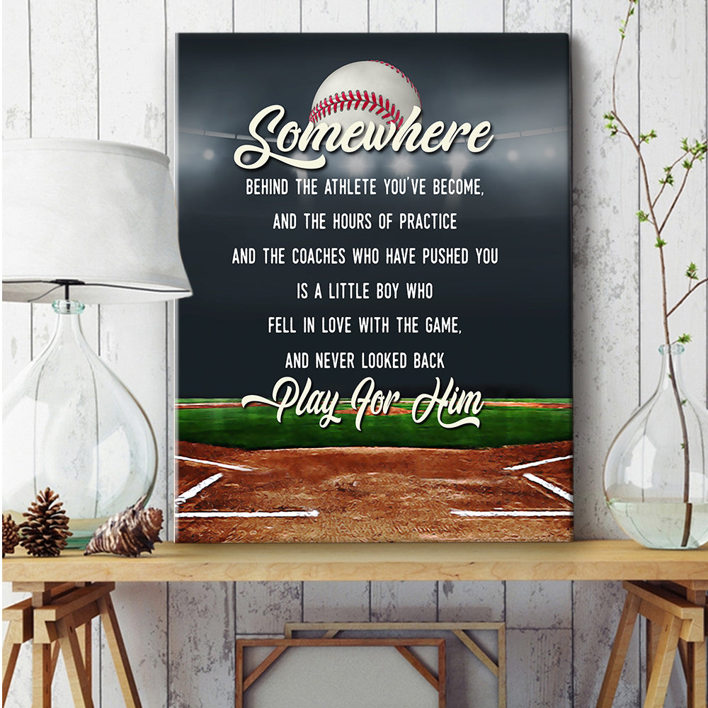 Baseball Somewhere Behind The Athlete Youve Become And The Hours Of Practice Canvas Wall Art 5