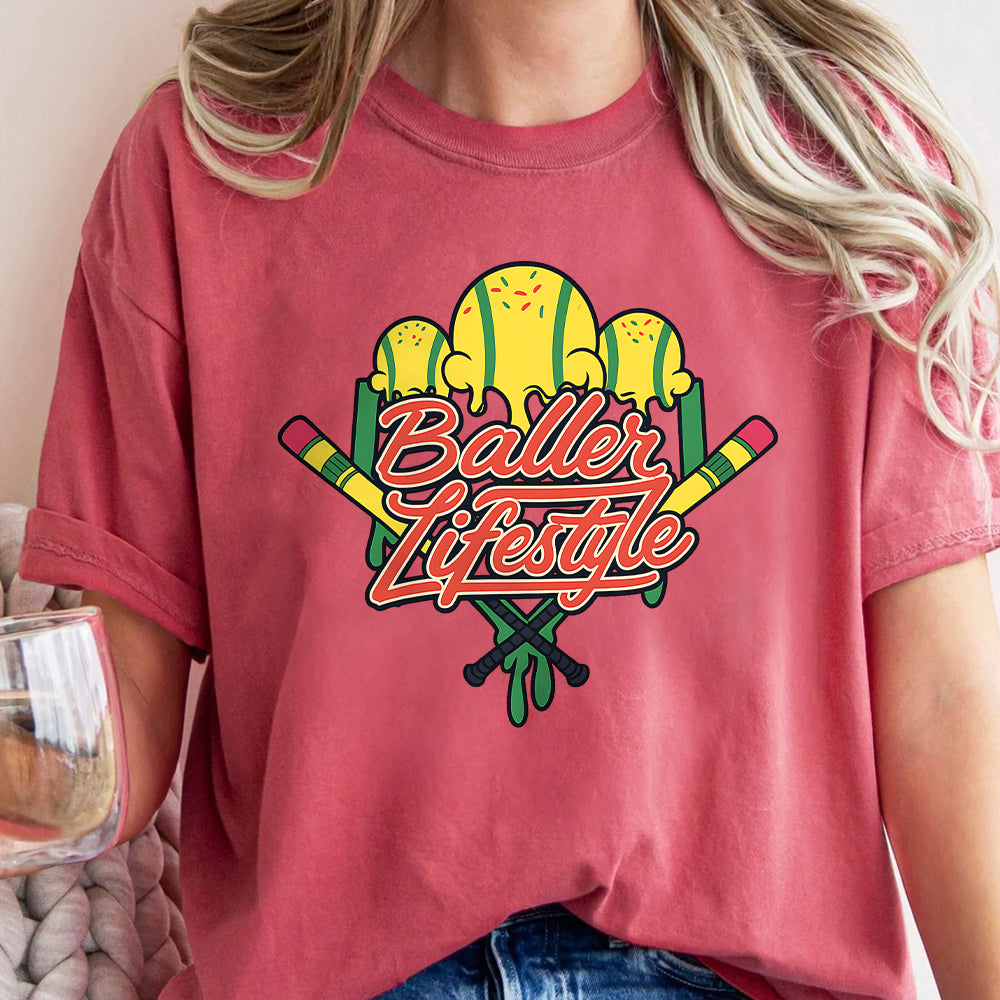 Baller Lifestyle Baseball T Shirt 7
