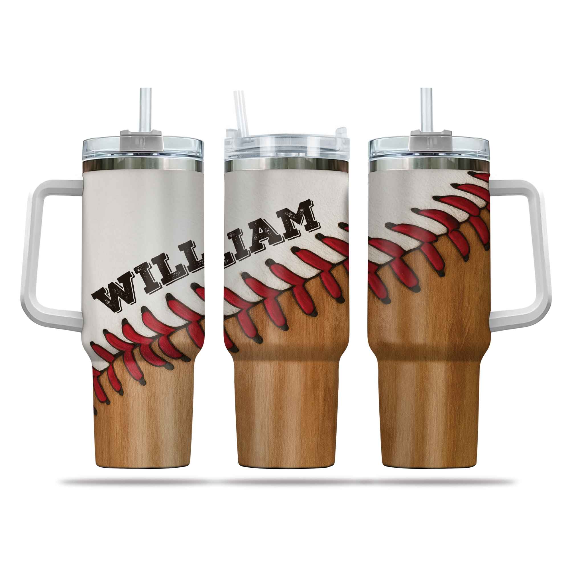 Baseball Mom Sublimation Design Loud and Proud Ball Stitch PNG Wrap Digital Download Tumbler 40oz