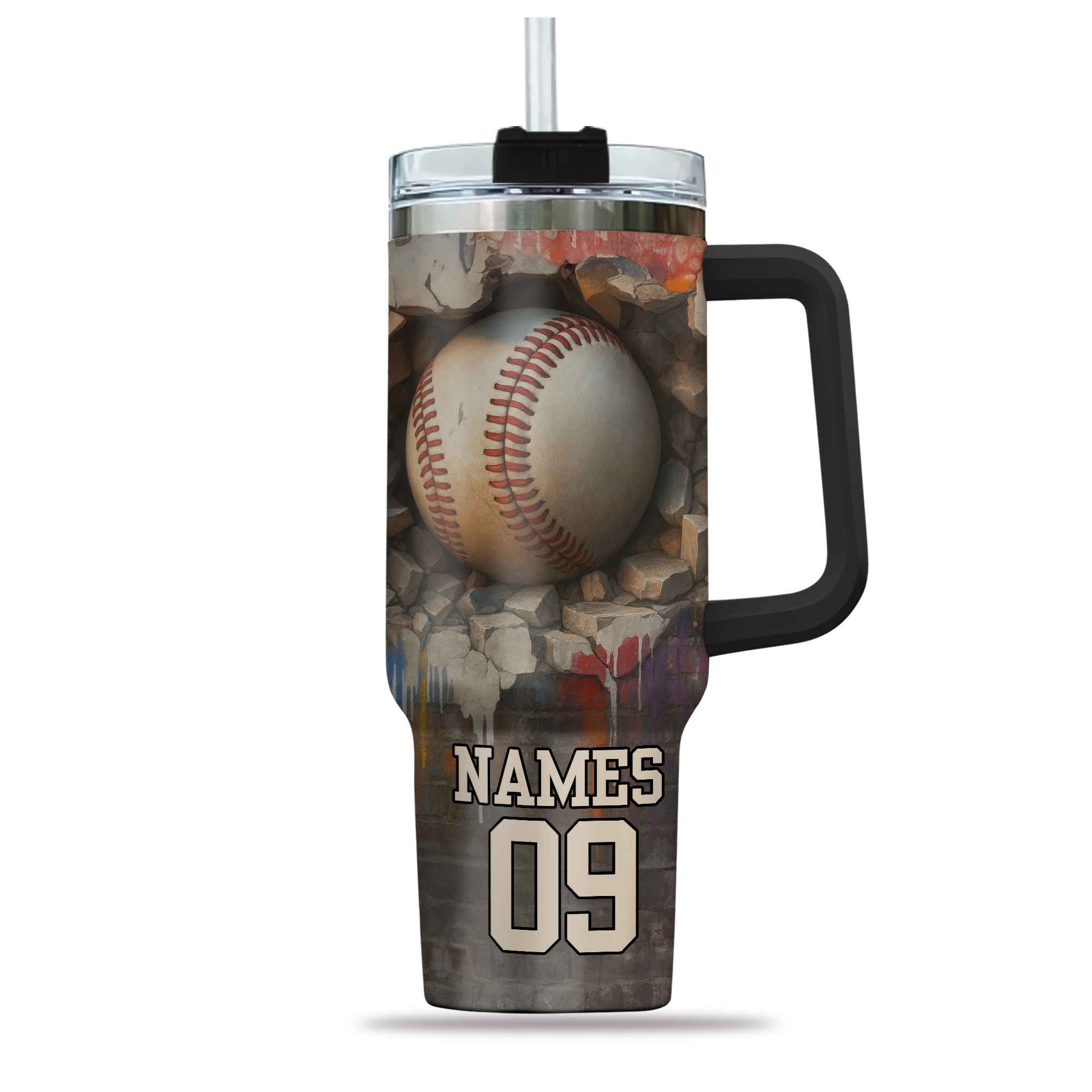 Custom Sport Gift Personalized With Straw Tumbler 40oz 4