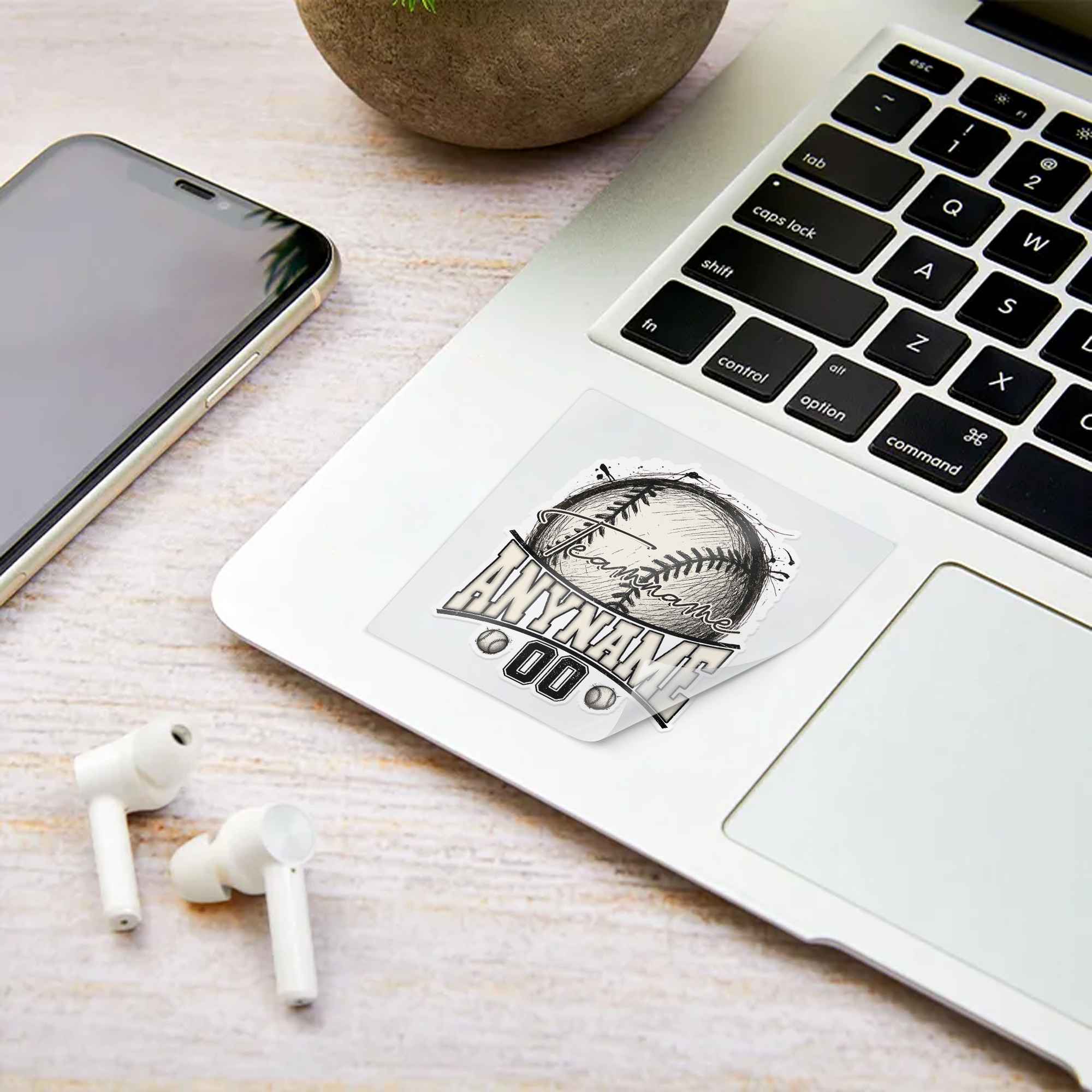 Personalized Baseball Team Custom Name Number Vinyl Decal Sticker 4