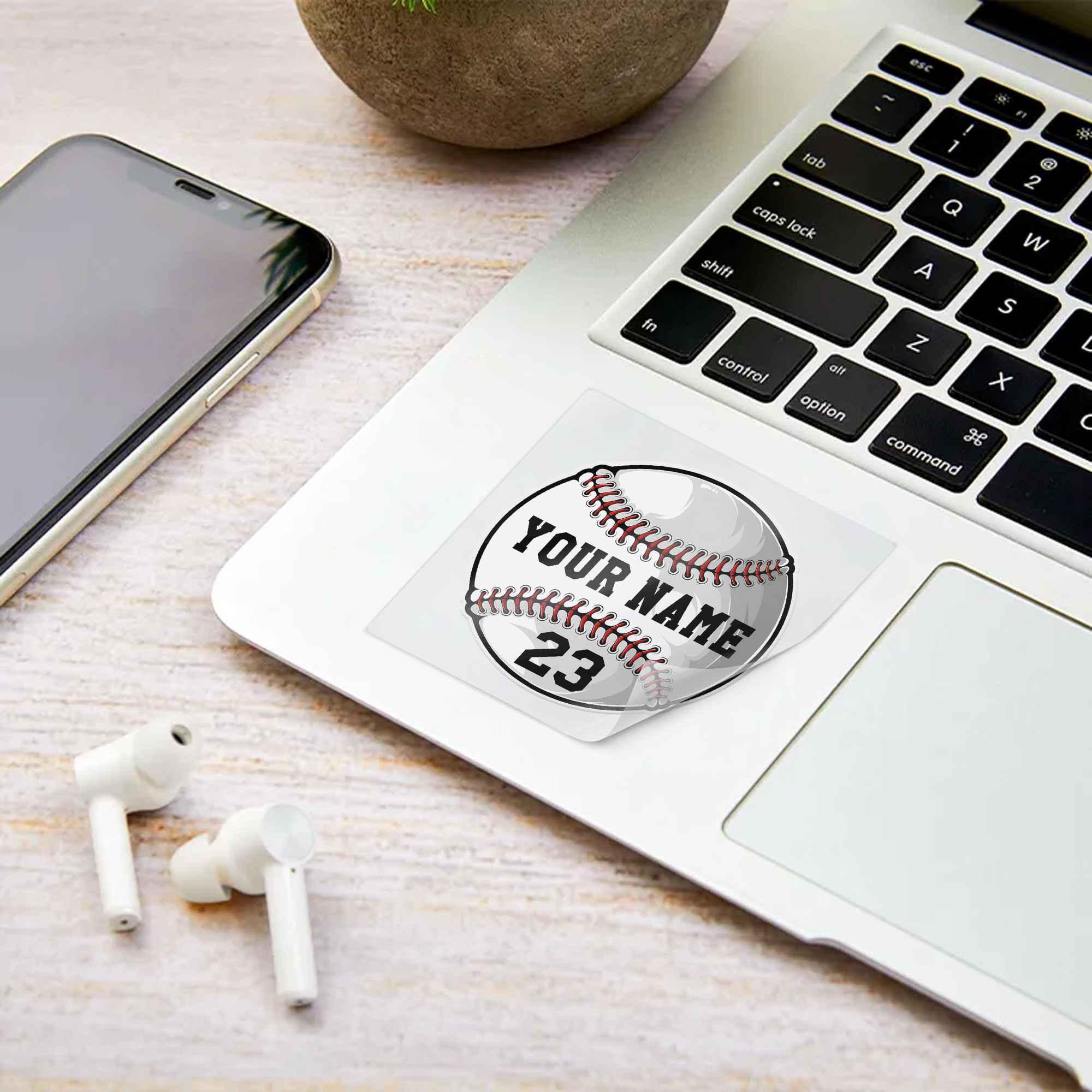 Custom Name Baseball Vinyl Decal Personalized Durable Waterproof Sticker 4
