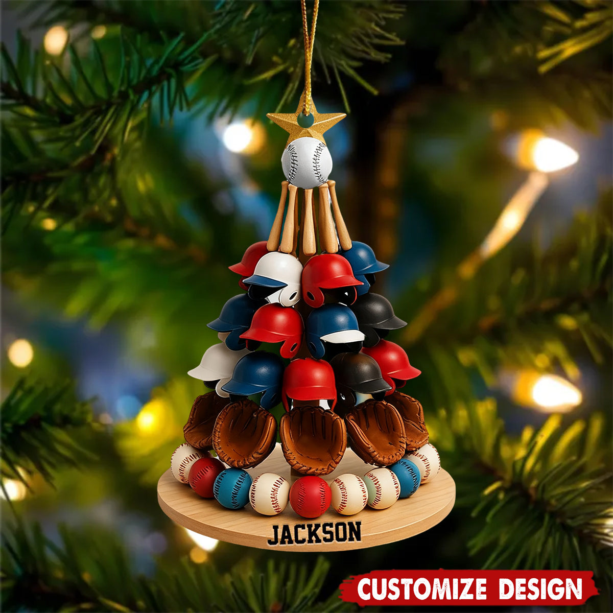 Personalized Baseball Gift for Baseball Lovers Acrylic Ornament - OR59