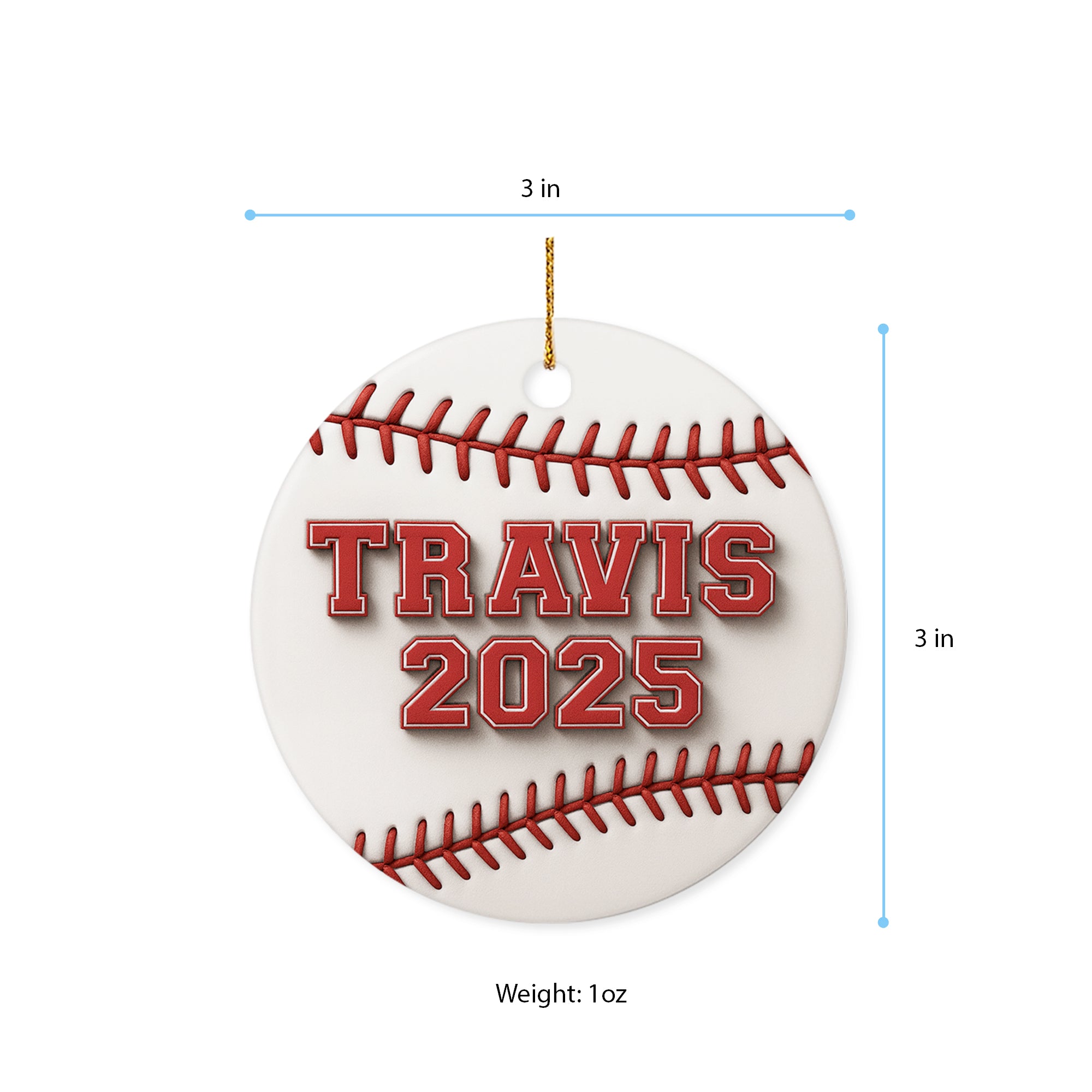 Personalized Baseball Christmas Ornament 2025, Xmas Ornaments 2025, Sport Fan Acrylic Ornament