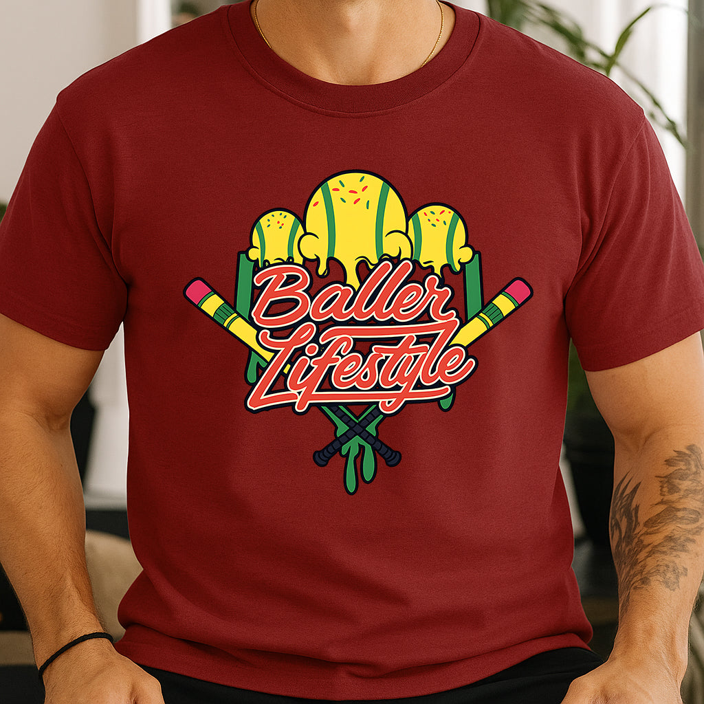 Baller Lifestyle Baseball T Shirt 6