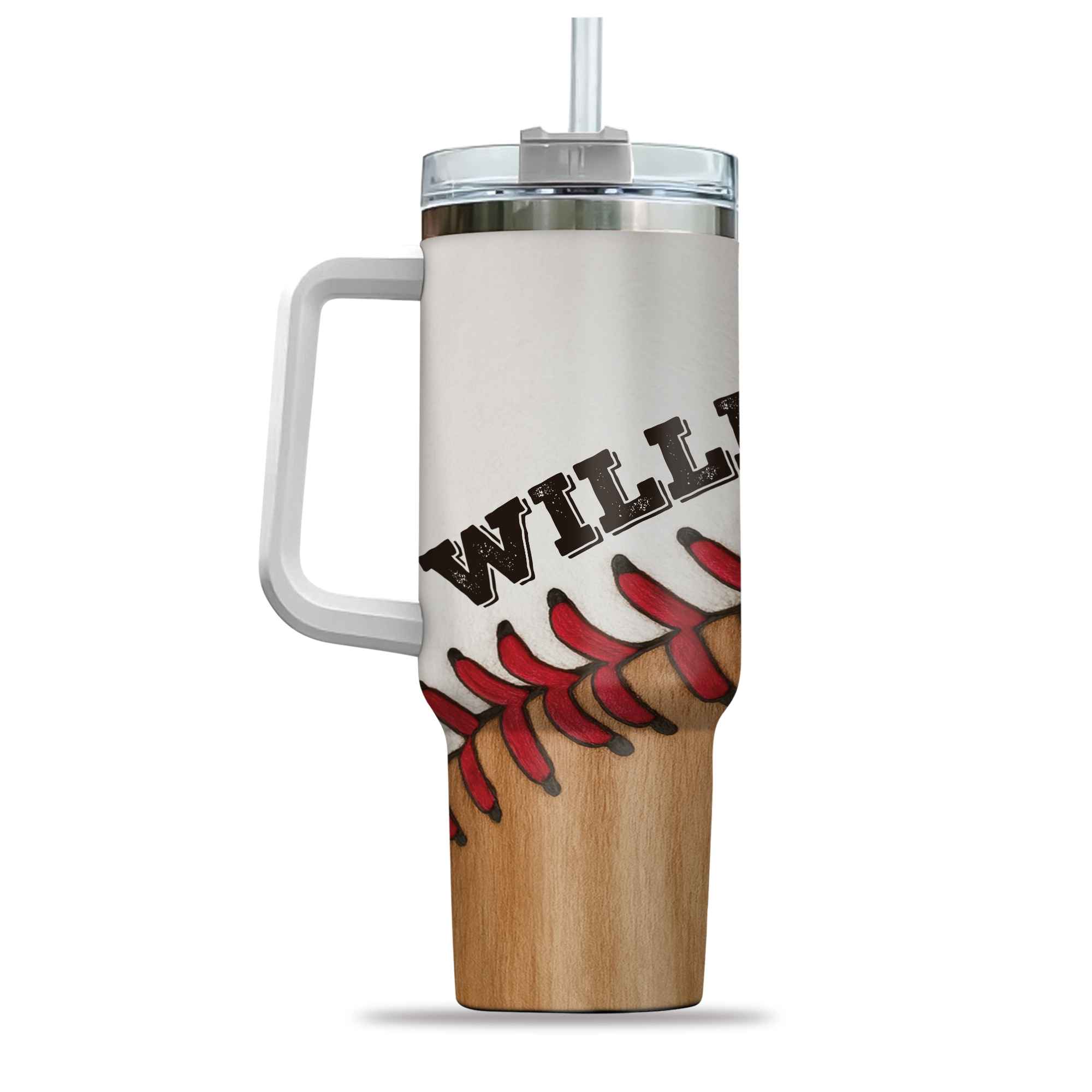 Baseball Mom Sublimation Design Loud and Proud Ball Stitch PNG Wrap Digital Download Tumbler 40oz 3