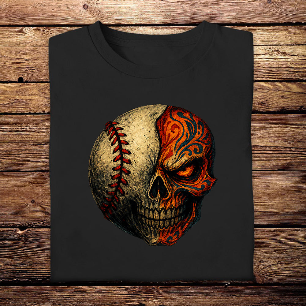 Dia De Los Muertos Baseball Sugar Skull Mexican Day of Dead T-Shirt