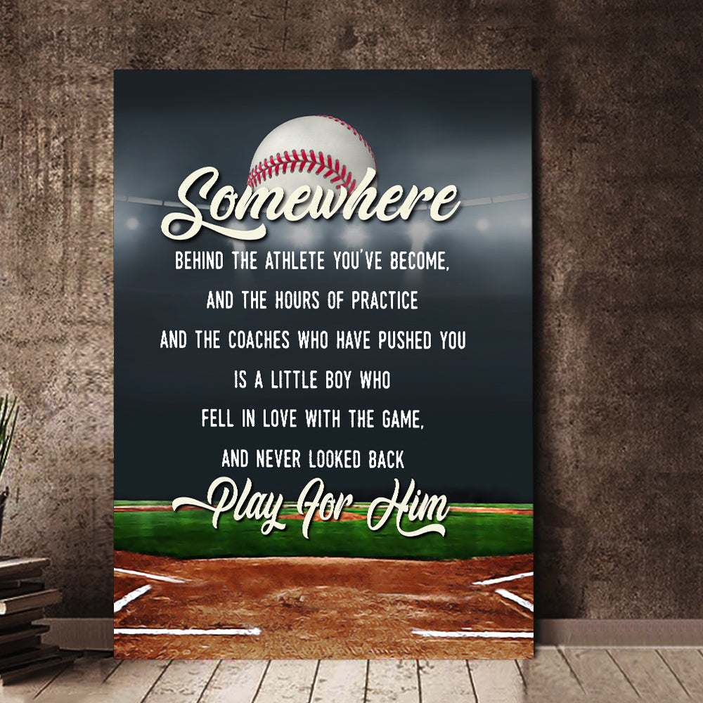 Baseball Somewhere Behind The Athlete Youve Become And The Hours Of Practice Canvas Wall Art 7
