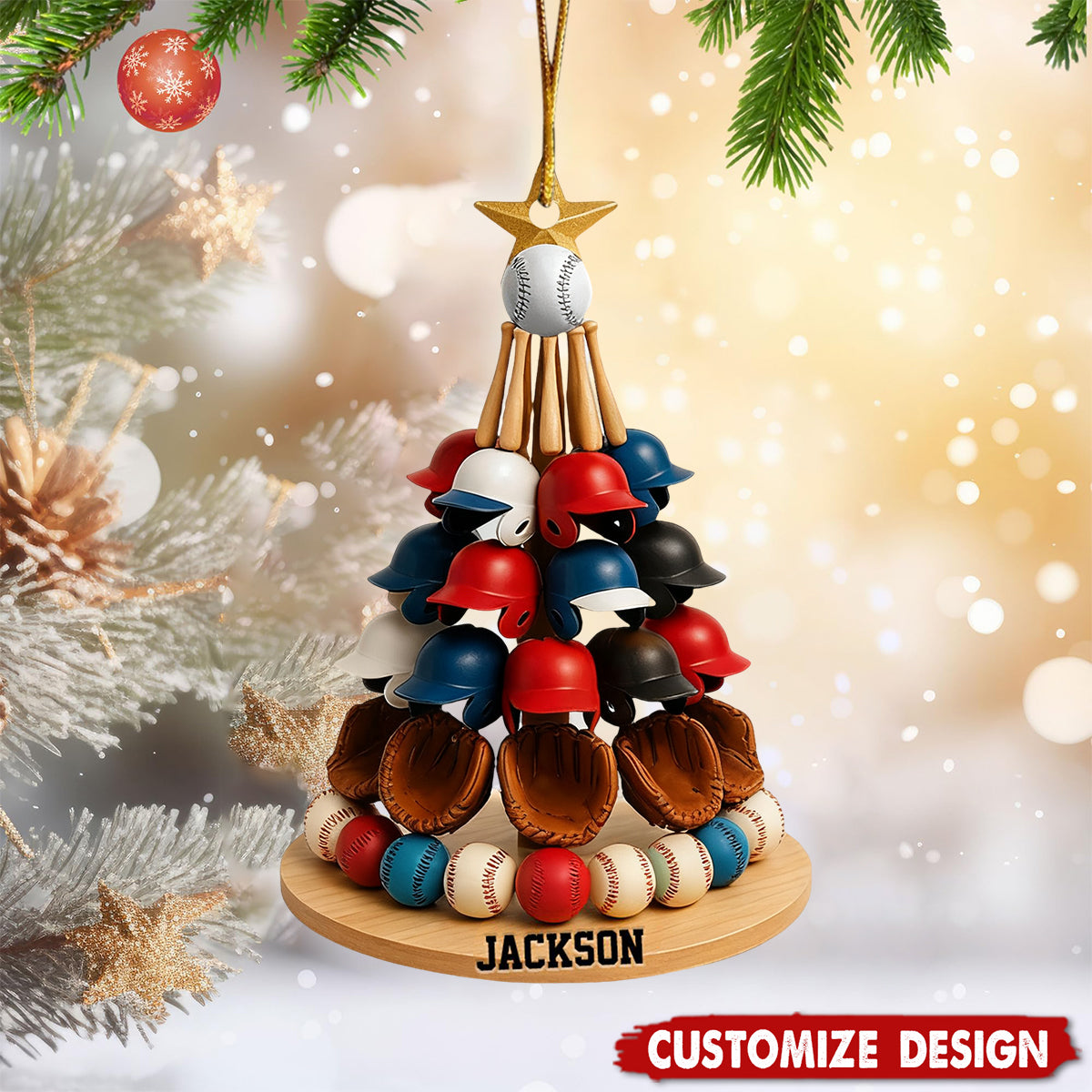 Personalized Baseball Gift for Baseball Lovers Acrylic Ornament - OR59