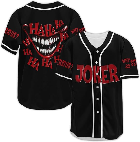 Horror Baseball Shirt for Men and Women, Halloween Movie Baseball Shirts, Gifts for Horror Lover, Baseball Jersey- JS36