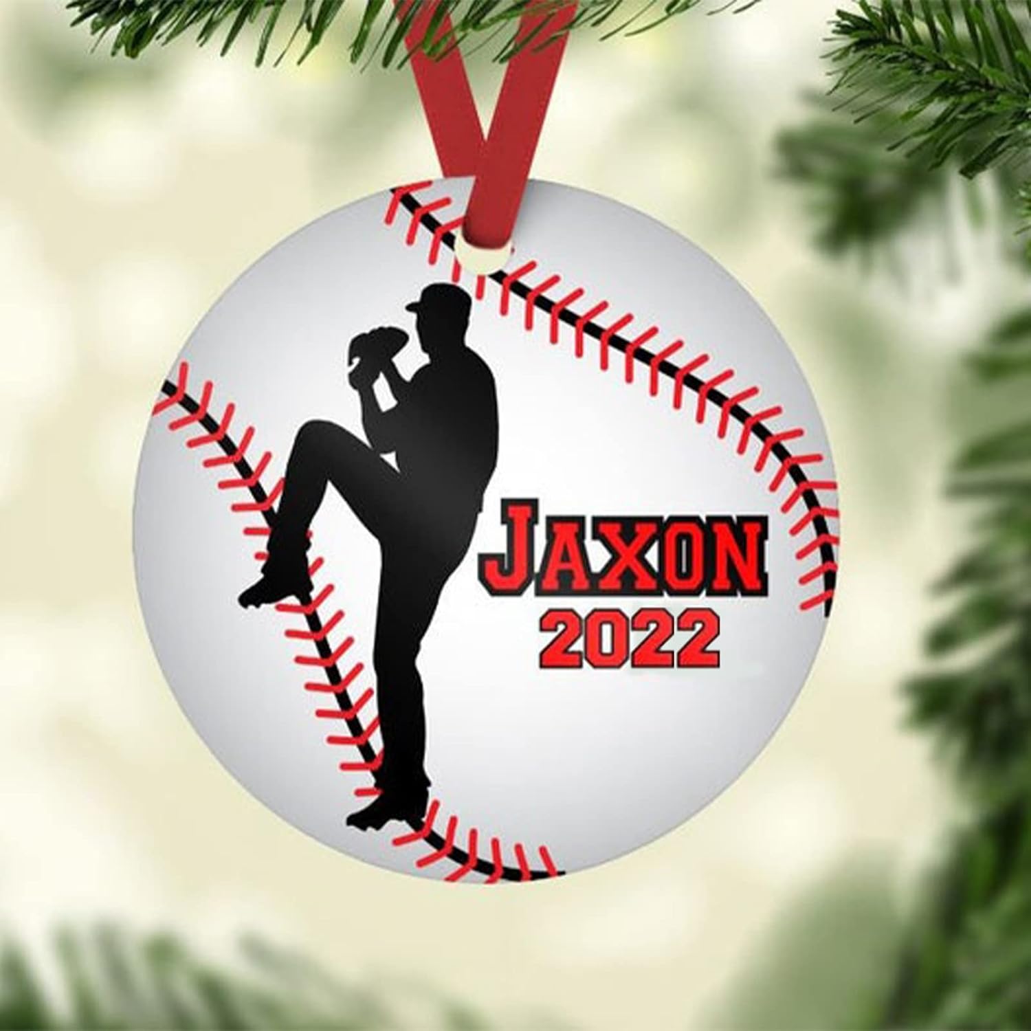 Personalized Baseball Pitcher & Team Gifts Custom Christmas Acrylic Ornaments