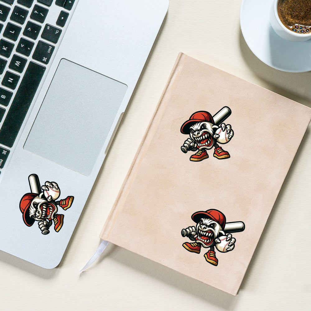 Personalized Intense Furious Baseball Sticker – Unique Sports Vinyl Decal 3