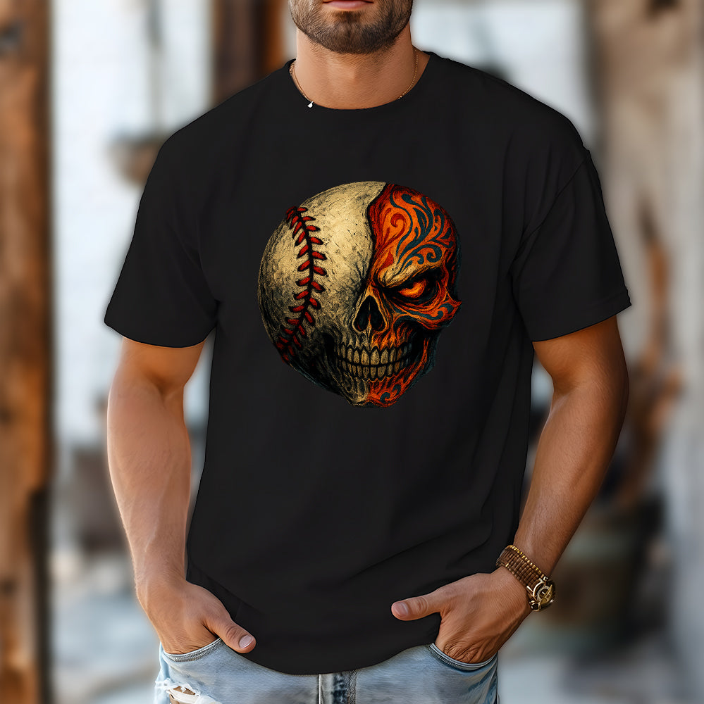 Dia De Los Muertos Baseball Sugar Skull Mexican Day of Dead T-Shirt 6