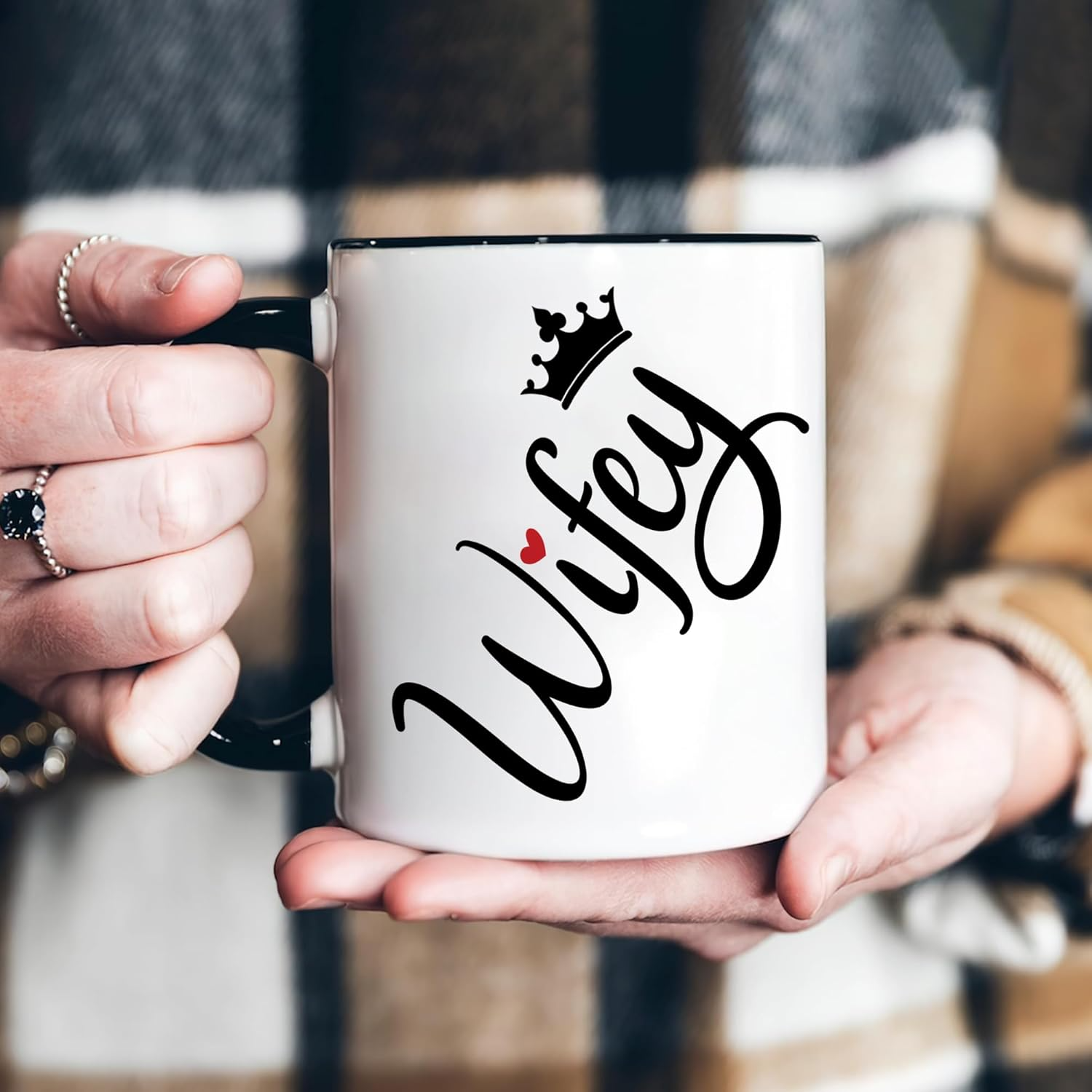 Wife Coffee Mug 11oz – Funny Wife Nutrition Facts Cup, Romantic Anniversary Gift for Wife from Husband, Birthday Wedding Valentines Mothers Day Mug 4