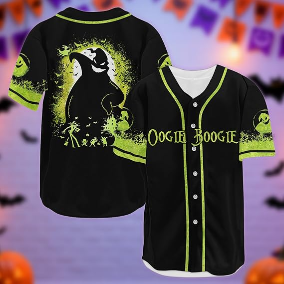 Horror Movie Shirts Short Sleeve, Halloween Baseball Shirt, Gifts for Horror Lover, Horror Baseball Jersey- JS34 5