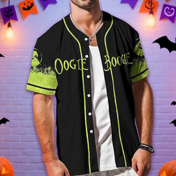 Horror Movie Shirts Short Sleeve, Halloween Baseball Shirt, Gifts for Horror Lover, Horror Baseball Jersey- JS34 3