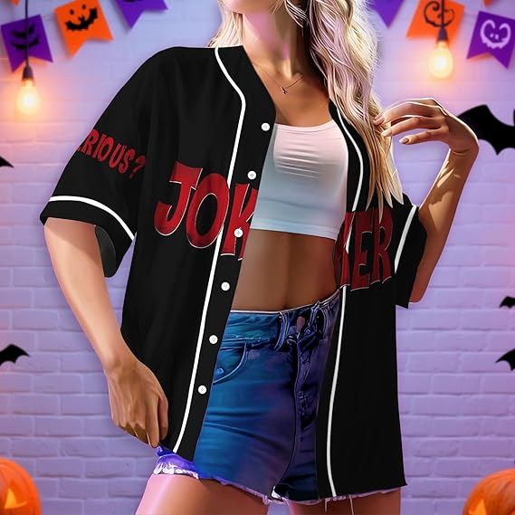 Horror Baseball Shirt for Men and Women, Halloween Movie Baseball Shirts, Gifts for Horror Lover, Baseball Jersey- JS36 4