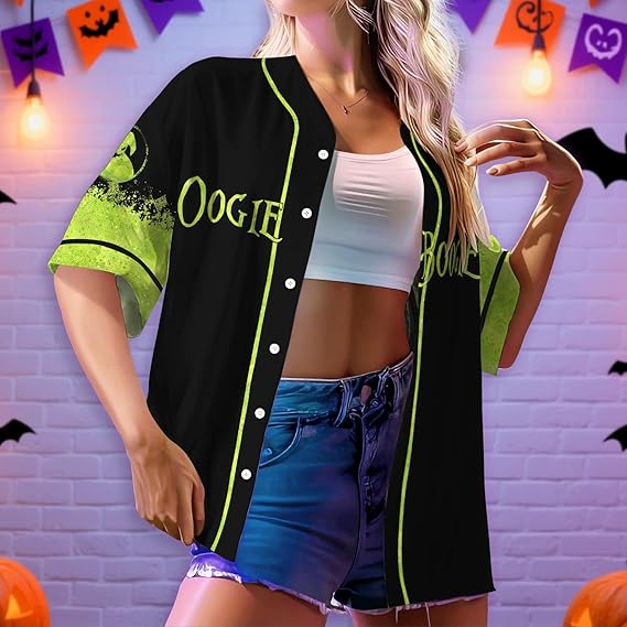 Horror Movie Shirts Short Sleeve, Halloween Baseball Shirt, Gifts for Horror Lover, Horror Baseball Jersey- JS34 4