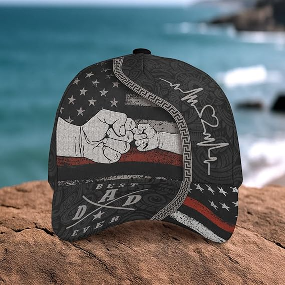 Best Dad Ever Fist Bump Baseball Fathers Day Daddy Hat for Men Cap - HA05 7