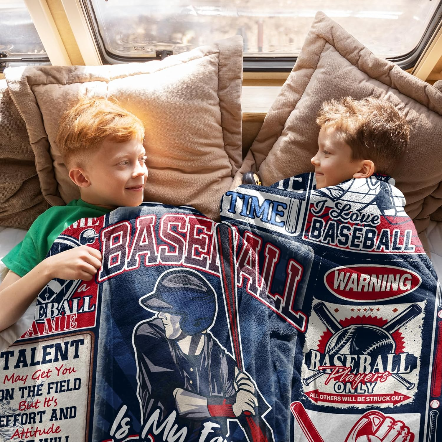 Baseball Blanket for Boys Baseball Gifts for Team Players Sports Birthday Christmas Gift for Men and Coach Blanket 4