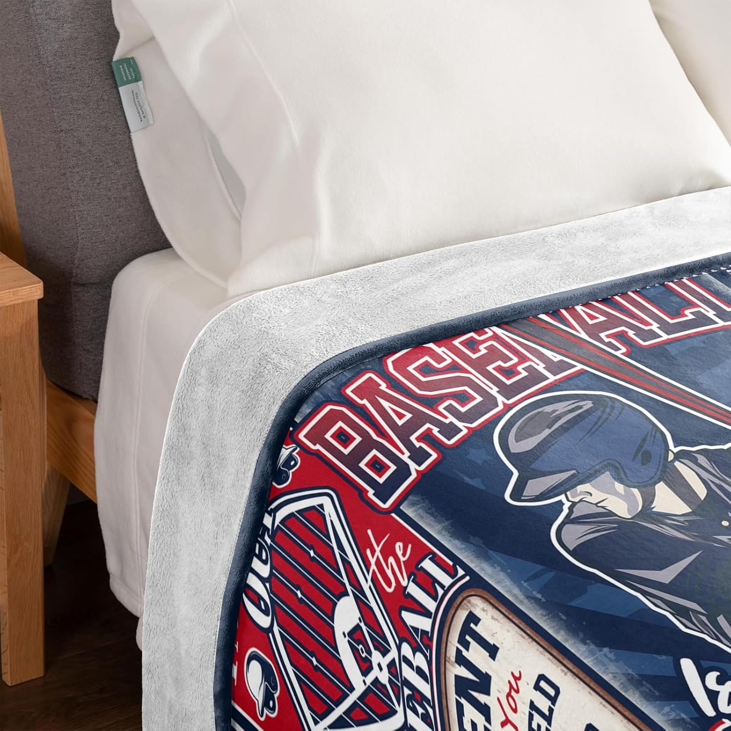 Baseball Blanket for Boys Baseball Gifts for Team Players Sports Birthday Christmas Gift for Men and Coach Blanket