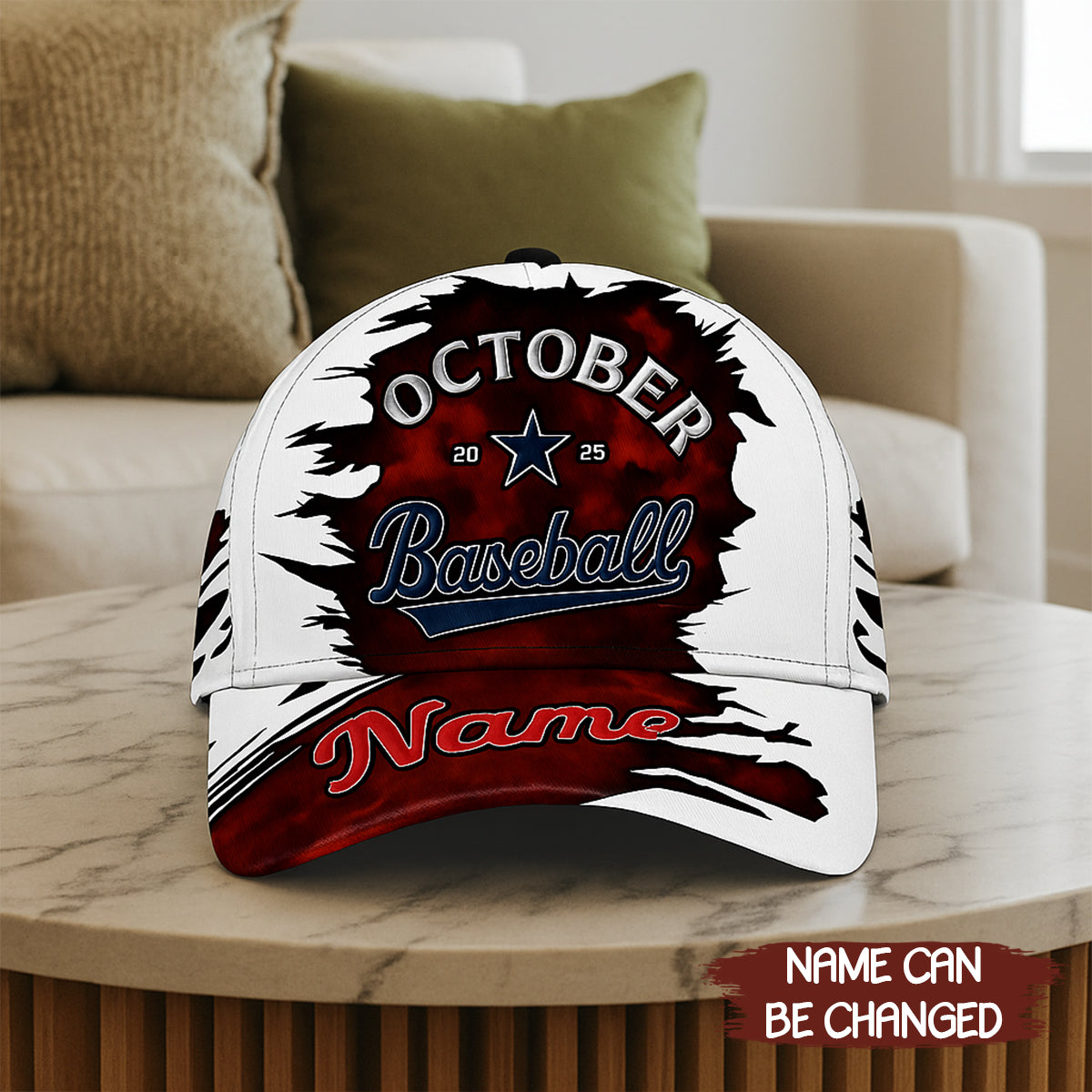 Custom Name Month Baseball 2025 Cap - HA03 3