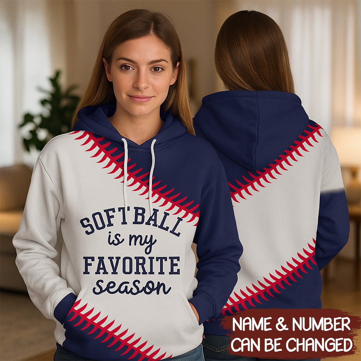 Softball Is My Favorite Season 3D All Over Print Gift for Men and Women Hoodie 3D - HD02