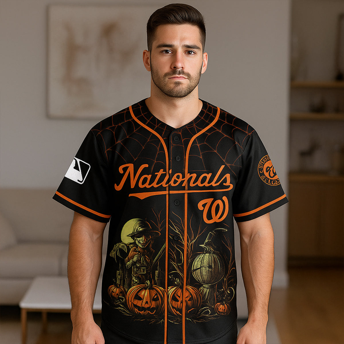 Happy Scary Halloween Baseball Jersey - JS03