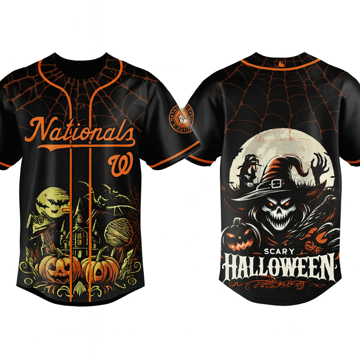 Happy Scary Halloween Baseball Jersey - JS03