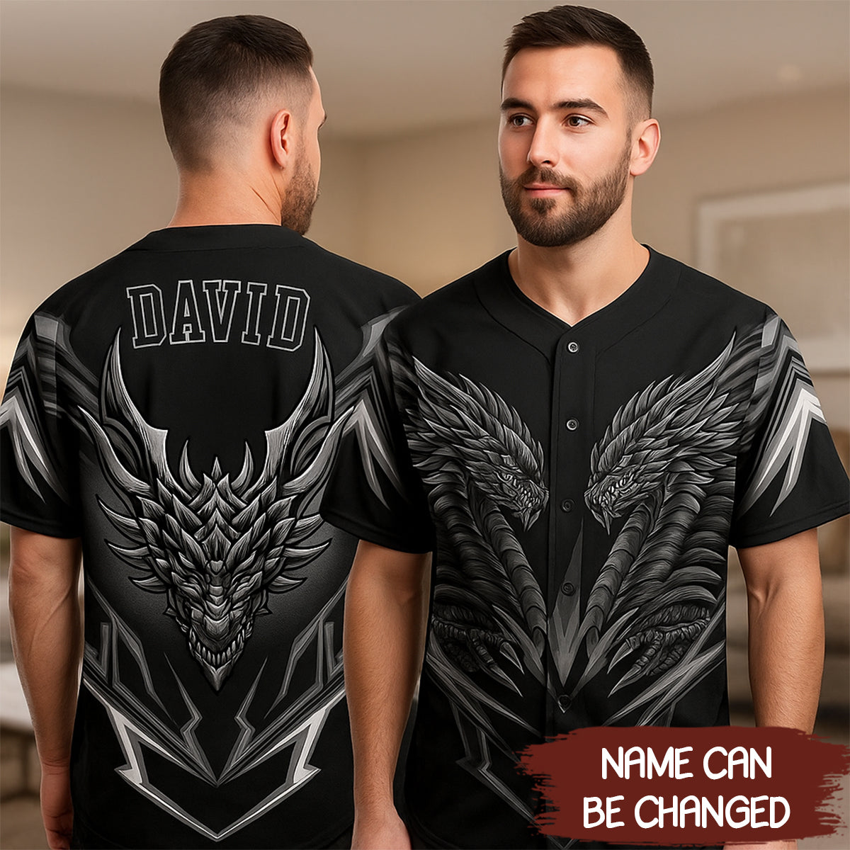 Custom Black Black-Gray 3D Monster Authentic Baseball Jersey - JS65