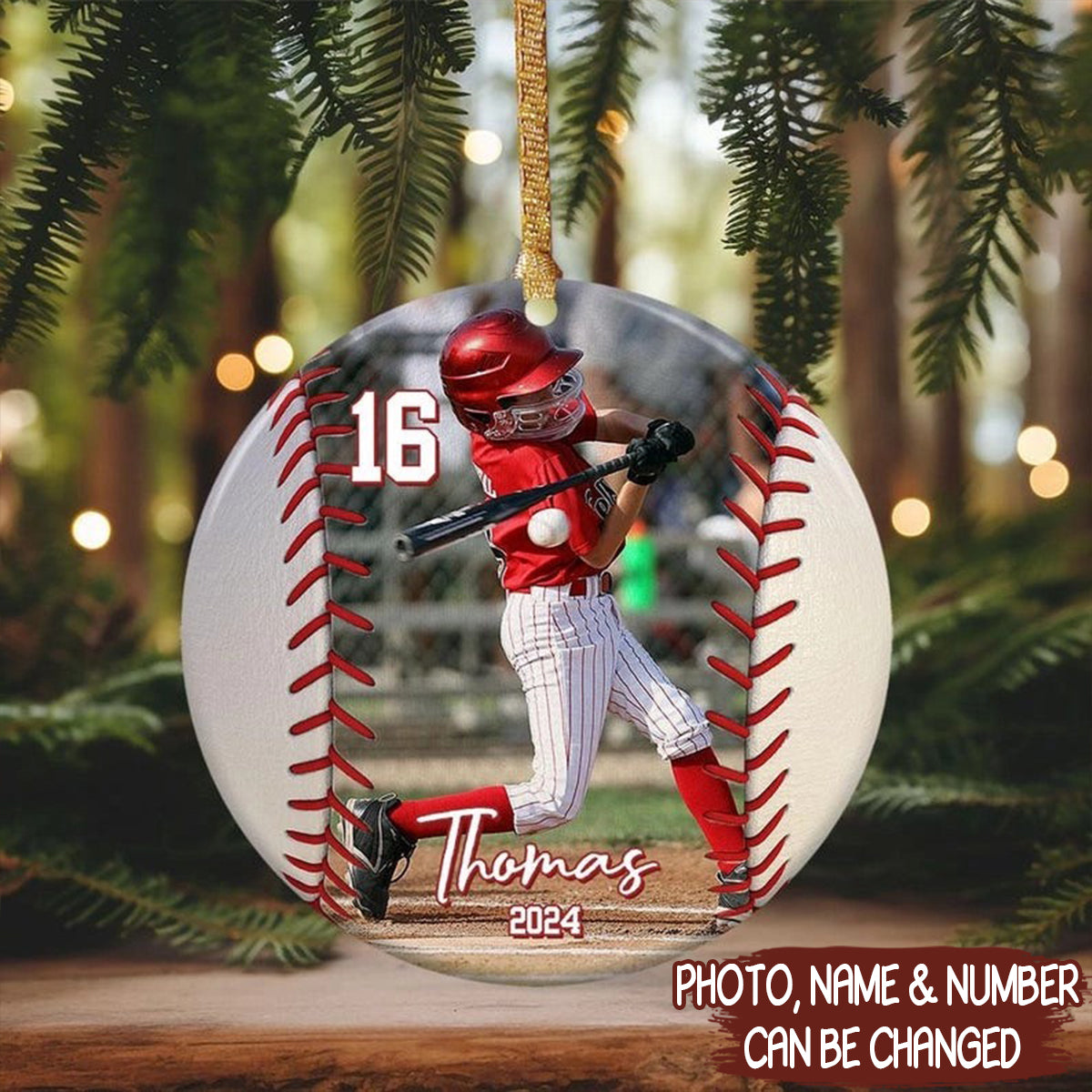 Personalized Acrylic Ornament Custom Name Photo Christmas Gift 5