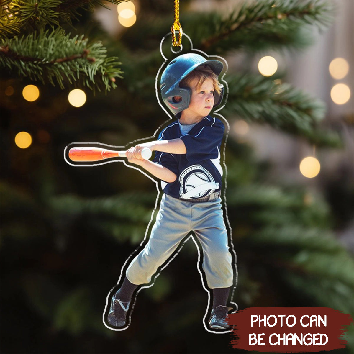 Baseball Custom Photo Personalized Acrylic Ornament - OR17 4