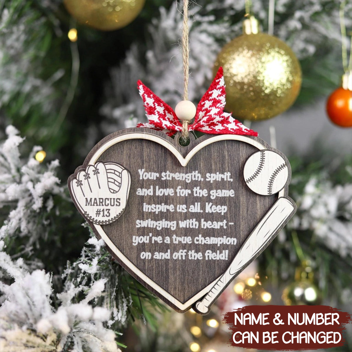 Custom Baseball Softball Ornament Thank You Baseball Player Coach Team Christmas Gift 2025 Ornament - OR18 7